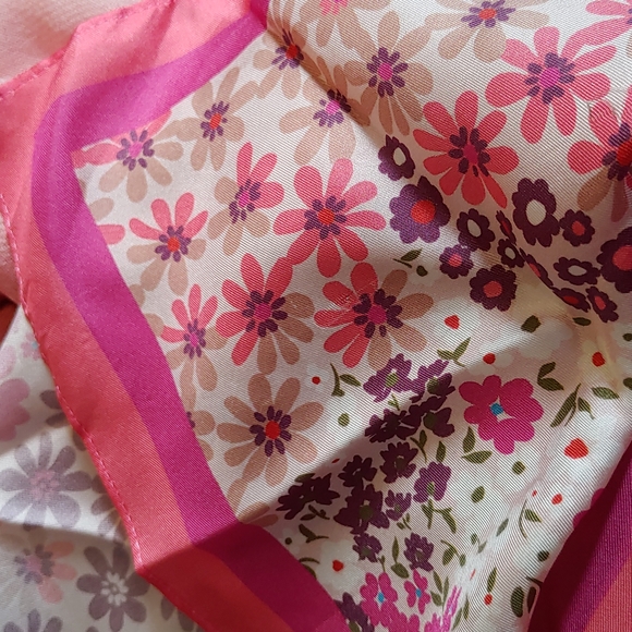 Silk square scarf - Picture 2 of 5